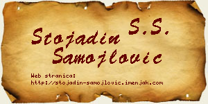 Stojadin Samojlović vizit kartica